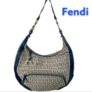 Auth Fendi zucca hobo